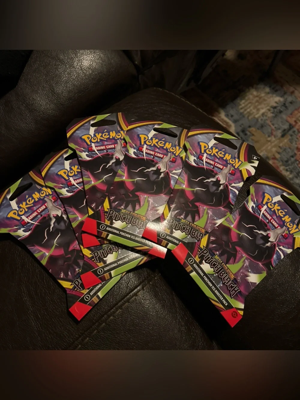 Pokemon Pitch Black Lot of 6 Sleeved Dakarai Booster Packs
